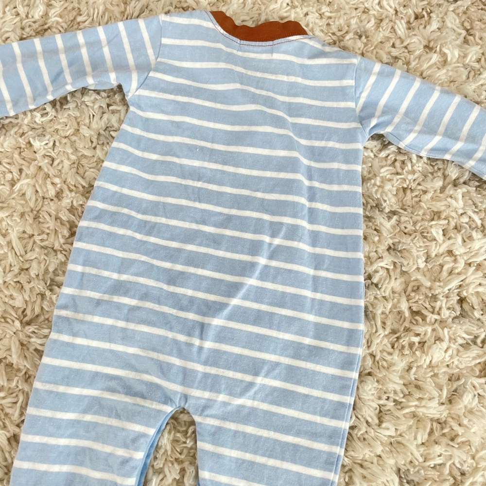 Luigi Football Appliqued Stripe One Piece - Picture 3 of 3